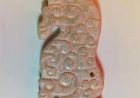 E84 Embossed Moire Tiger-shaped Jade Pendant