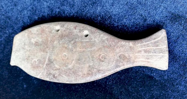 A004. 良渚文化 玉魚珮