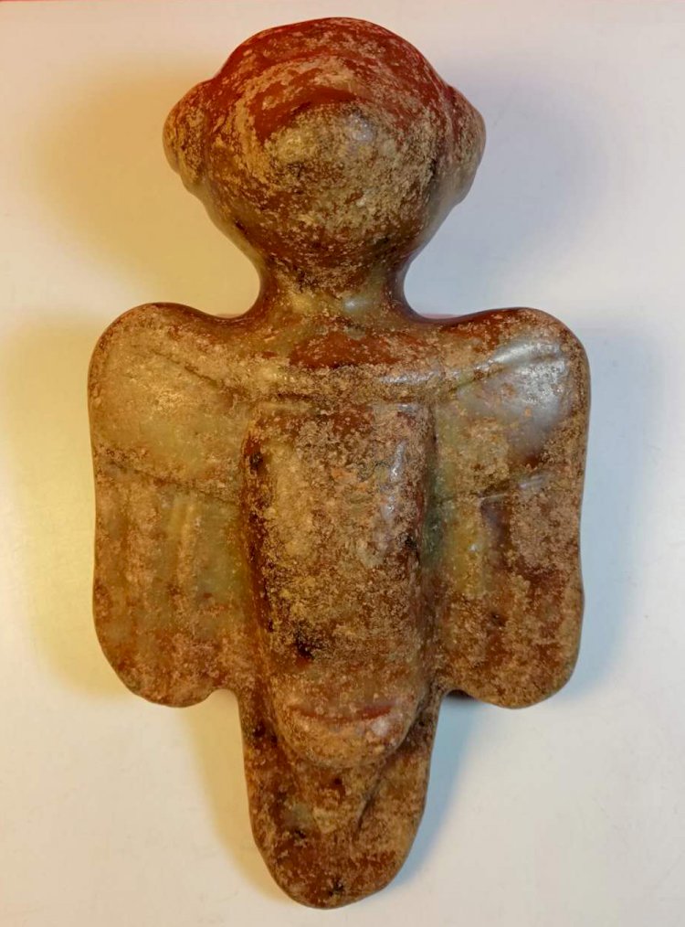 A033 新石器時代  人首鷹身玉雕 