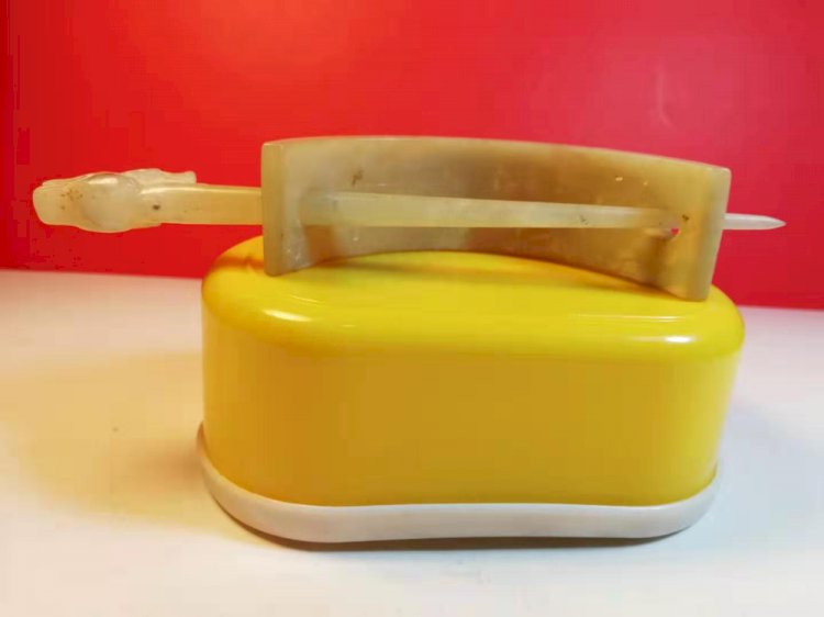 E55 戰國 雙龍玉冠飾