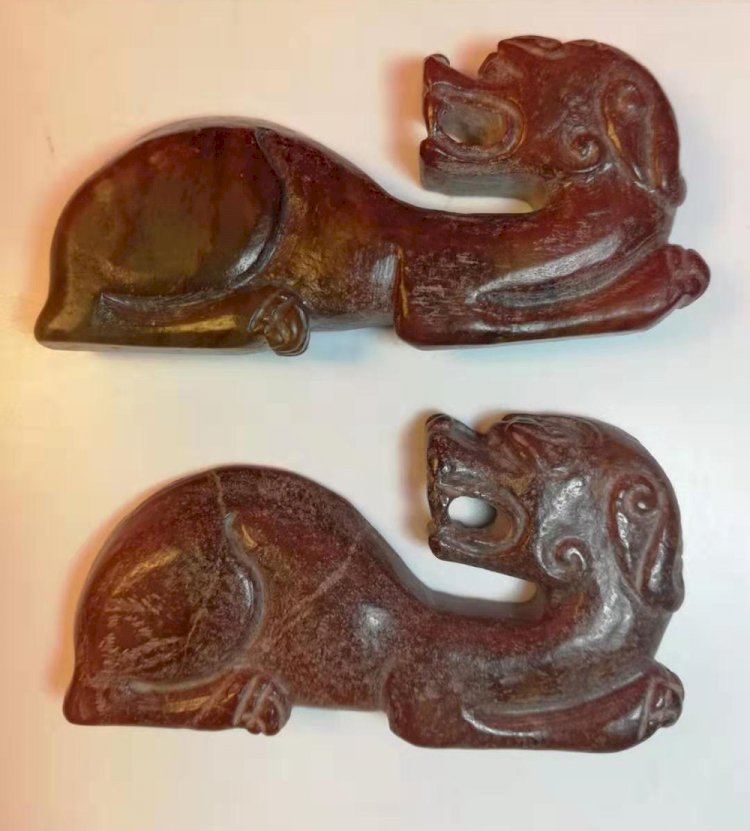 E87 春秋 玉虎符（兩虎形合符之單右件）