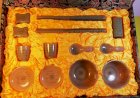 Q003. Whole Set of Mengzier Jade Food Utensils