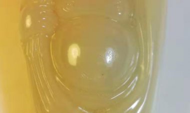 Q014 清代 彌勒佛玉雕像