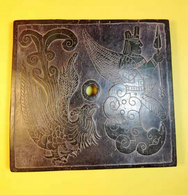 G046 漢代 玉方璧