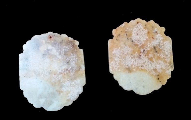 I004. 唐代 大鵬展翅玉牌一對