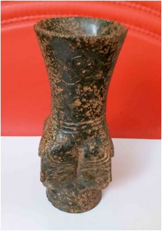 四女神首玉祭器尊,母系氏族四女神首玉祭器尊   (三皇五帝之夏代)